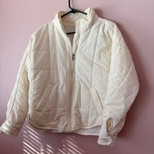 💙Dictionary Women's Cream Puffer Jacket